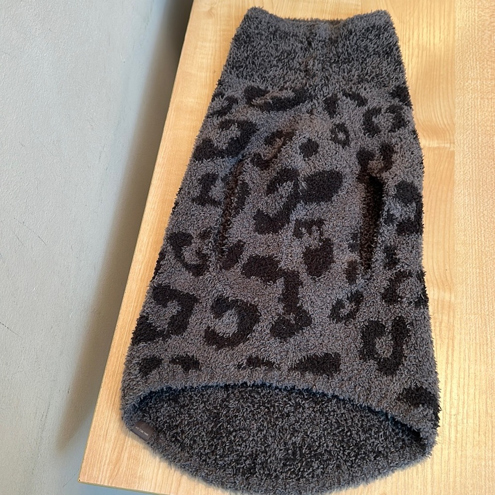 Barefoot Dreams Cozy Chic Graphite Carbon Pet Sweater - L